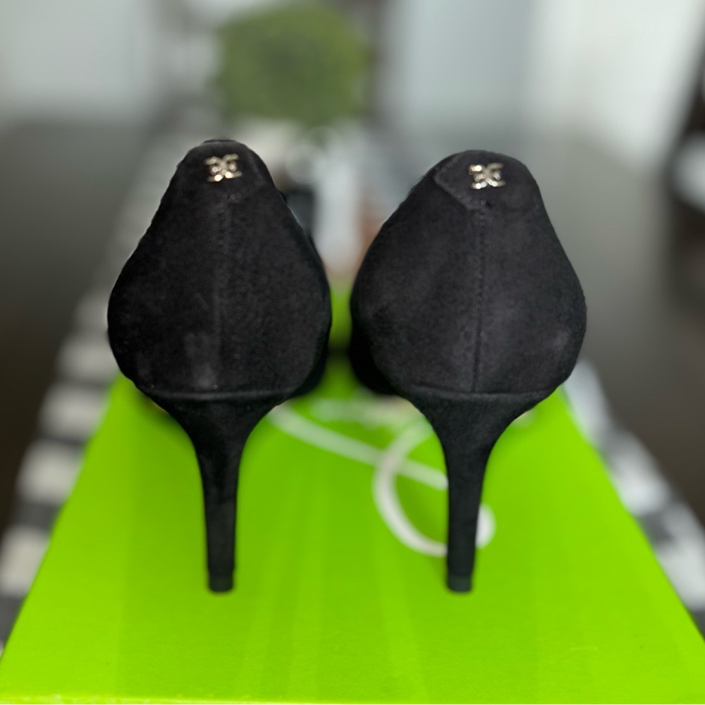 Sam Edelman Vienna black suede pointed toe heel - Picture 4 of 5